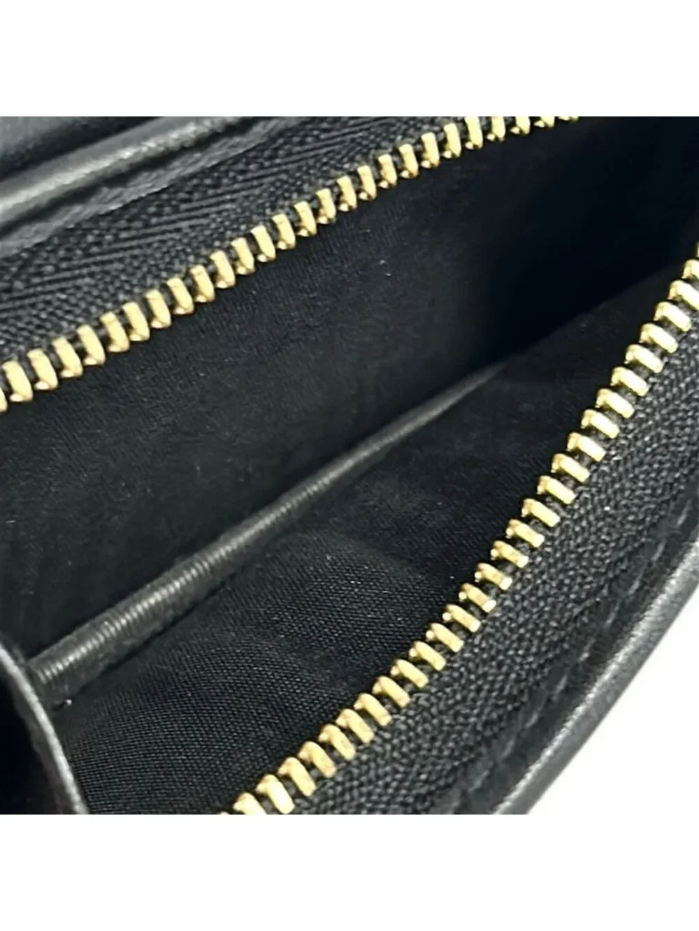 ★SOLD★ Gucci Bifold Wallet GG Plus Supreme Beige Dark Brown Gold Bee - Picture 4 of 6